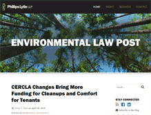 Tablet Screenshot of environmentallawpost.com